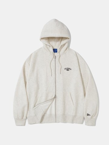 CU ARCH FLEECE ZIP-UP HOODIE_OATMEAL
