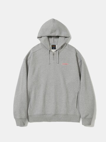 BROADWAY TINY HEAVY TERRY H/ZIP HOODIE_LIGHT GRAY