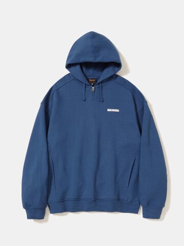 BROADWAY TINY HEAVY TERRY H/ZIP HOODIE_CROWN BLUE