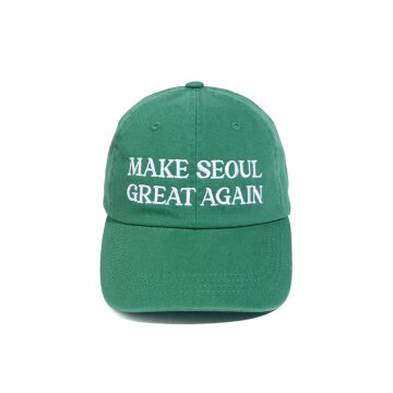 메이크 서울 그레이트 워시드 코튼 볼캡 (그린)