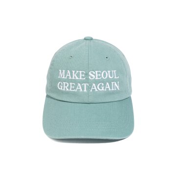 메이크 서울 그레이트 워시드 코튼 볼캡 (민트)