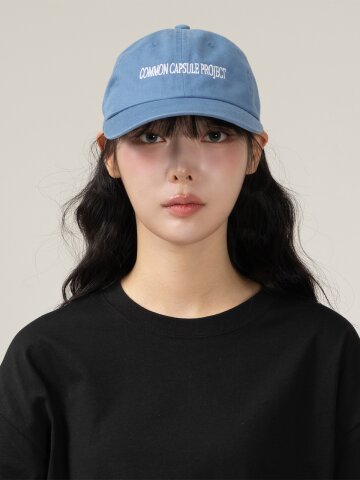 시그니처 워시드 코튼 볼캡 (네이비 블루)