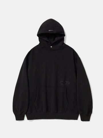 NYC 1754 HEAVY FLEECE HOODIE_BLACK