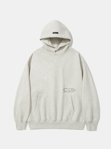 NYC 1754 HEAVY FLEECE HOODIE_YELLOW OATMEAL