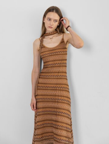 IT_Fallen autumn knit dress_BROWN