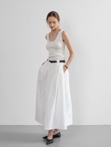 IT_Loose belt skirt_2color