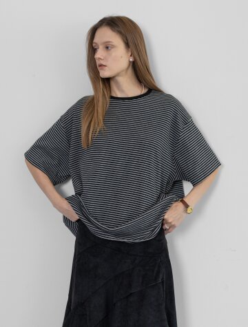 IT_Loose striped top_2color