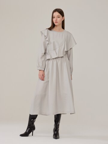 [코엣] 로라 러플 원피스 민트