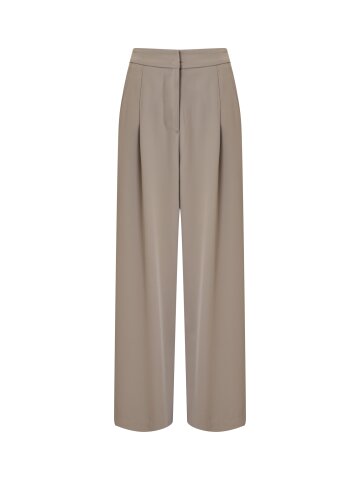 사이드 배색 밴딩 와이드 슬랙스 팬츠 