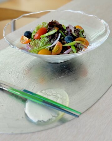 [스가하라] 멜 접시 Large 투명 - 유리그릇 유리접시 유리플레이트