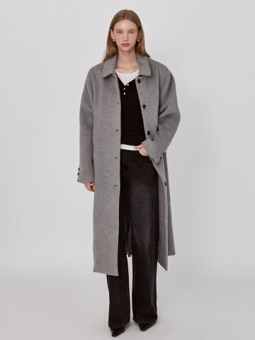 Classic Wool Single Coat - Gray