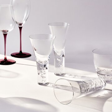 [스가하라] 버블 유리 와인잔 샴페인잔 최화정