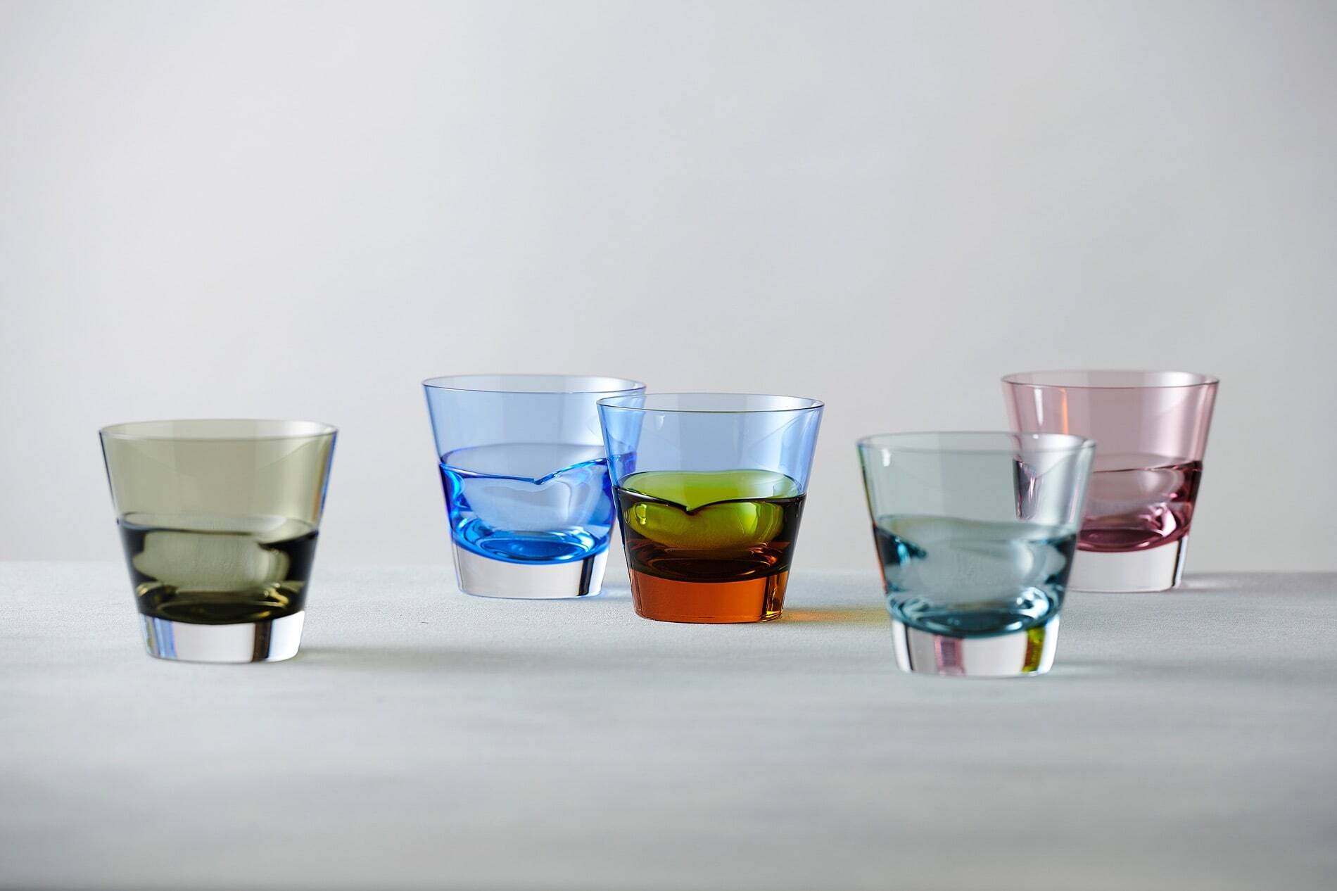 [스가하라] 듀오 올드 유리잔 (컬러4종)