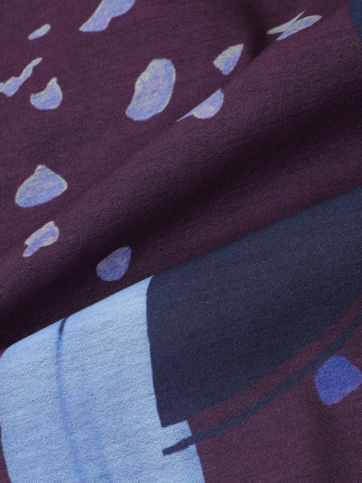 래글런 하이넥 집업 롱 원피스 (PRINT BROWN)