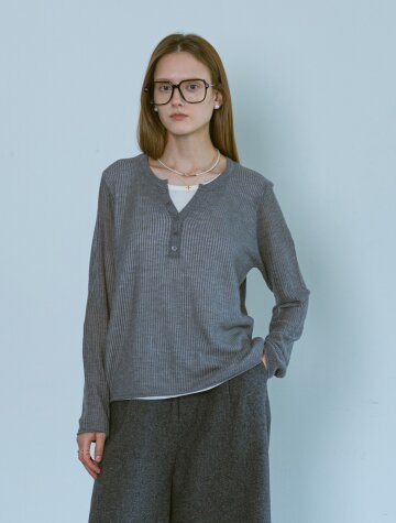 BA_Knit fake two-piece top_3color