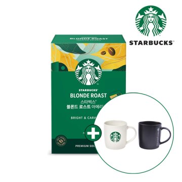 [스타벅스] 블론드 로스트 아메리카노 원두커피믹스(100T X 6박스)+ 스타벅스 머그컵 랜덤증정
