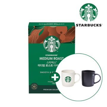 스타벅스 미디엄 로스트 아메리카노 원두커피믹스(100T) + 스타벅스 머그컵 랜덤증정