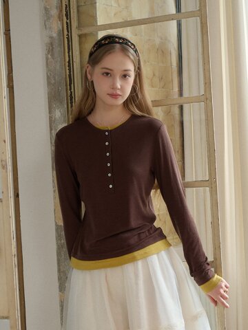 SR_French two-piece fake top_2color