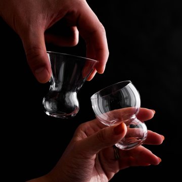 [기모토글래스도쿄] 론데스 페어 2p 세트 유리잔 사케잔 위스키잔