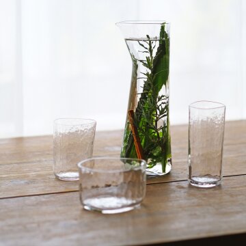 [기모토글래스도쿄] 포아종 세트 4p 유리잔 사케잔 