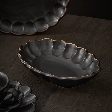 [카네코 코효] 링카 골드 타원형 보울 28 - Kaneko Kohyo Rinka 볼 플레이트 그릇