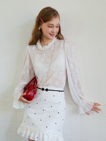 Cest_Butterfly see through blouse