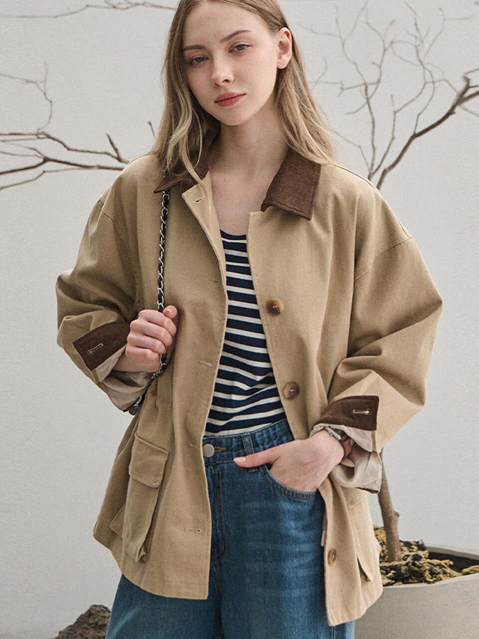 [8차] Cotton half work jacket