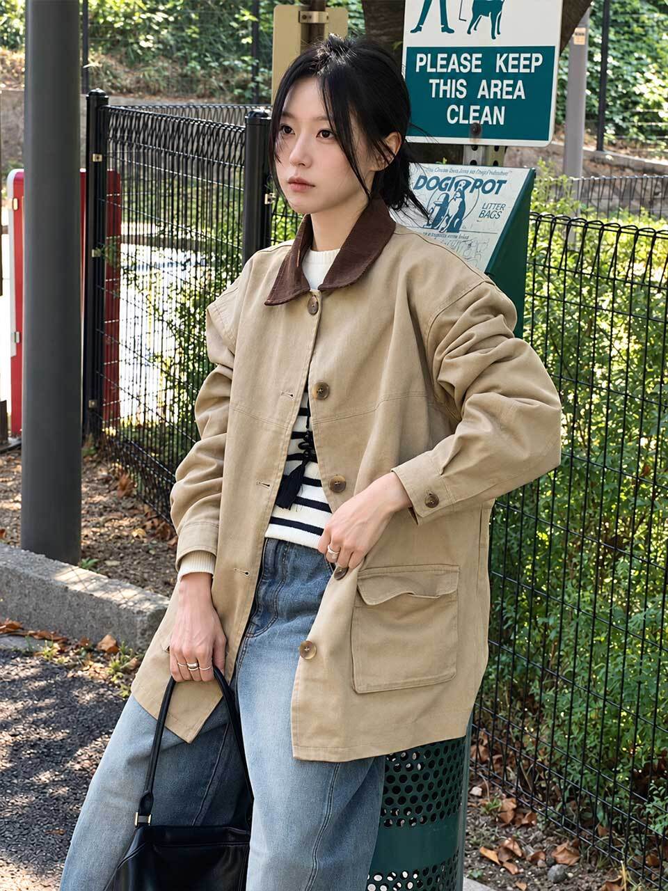 [8차] Cotton half work jacket