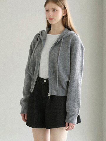 [3차] Cozy knit zip-up hoodie