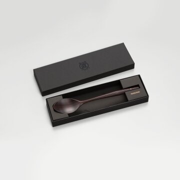 [마루나오] 리프 스푼 200 (컬러2종) - 나무 목재 실버 수저받침