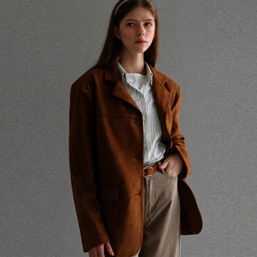 르네 베이직 스웨이드 자켓