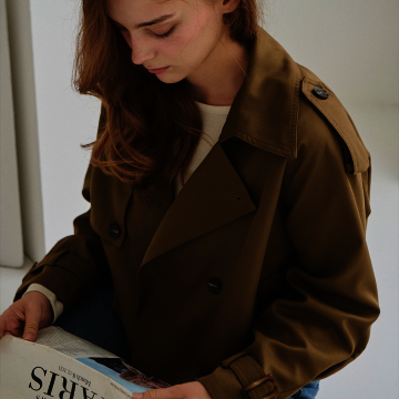 오벨린 하프 트렌치 자켓