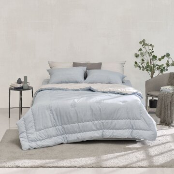 [알레르망] 플로우 차렵이불 Q 2종세트 블루