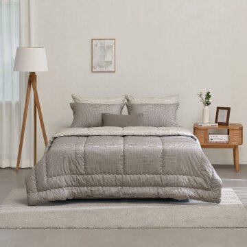 [알레르망] 오슬로 차렵이불 Q 2종세트 브라운