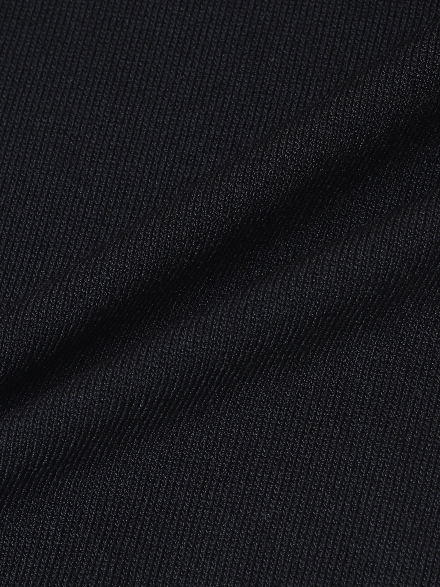 나일론 니트 배색 셔츠 칼라 롱 원피스 (BLACK)