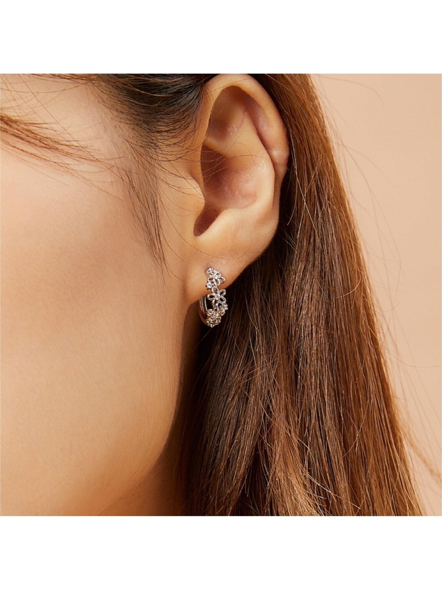 코델리아 귀걸이 화이트골드 MGER030S 14K Gold Plated