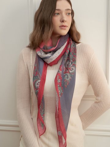 엘르 베시카 롱 다이아 스카프 SE549P316