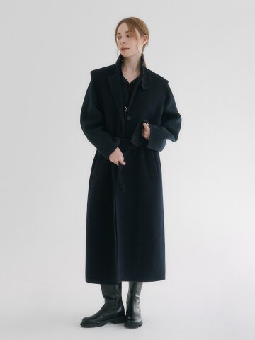 202509 DOUBLE COAT - NAVY