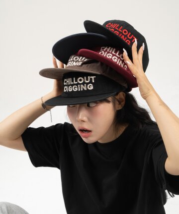 칠아웃 디깅 6패널 플랫 바이저 캡 - 7color