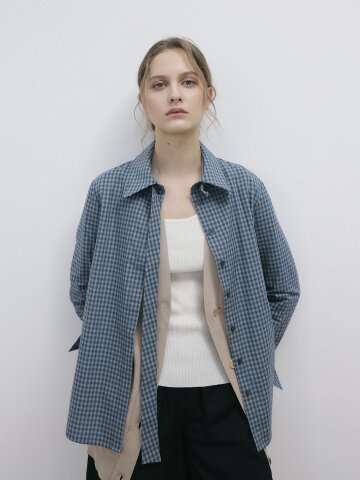 Cait CHECK SHIRTS - BLUE