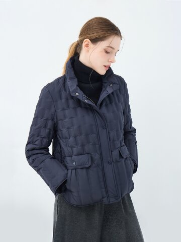 하이넥 나이젤라 다운 재킷 (UFKWJA4A2T-NAVY)