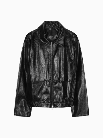 Leather Blouson Jacket
