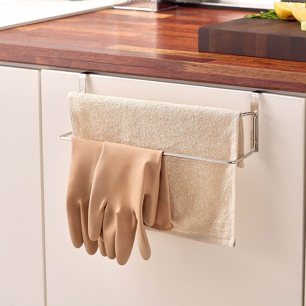 바겐슈타이거 스텐 304 키친클로스랙 2단 주방 싱크대 타올 고무장갑