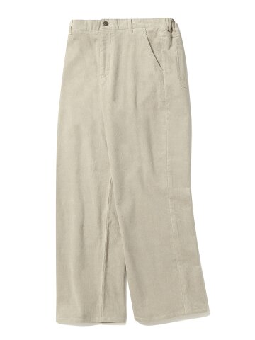 BACK BRUSHED CORDUROY PANTS_BEIGE