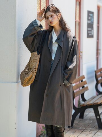 DA_Autumn cotton trench coat_2color