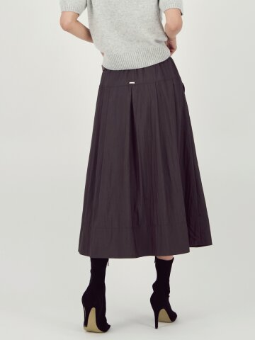 Barrel Volume Skirt _D.Brown