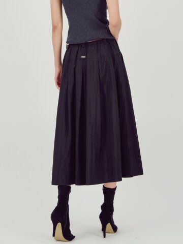 Barrel Volume Skirt _Black