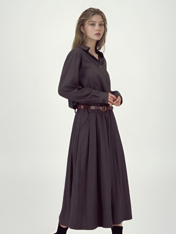 Glossy Set-Up Two-Piece _D.Brown