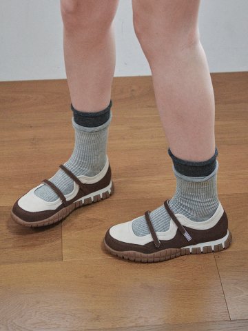 ljh125-7 Double Strap Mary Jane Sneakers - 2 Colors