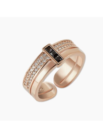 리얼에픽 오픈링 MGFR0111 14K Gold Plated (블랙 큐빅)